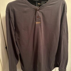 Men's Dark Gray Long Sleeve Henley by North River